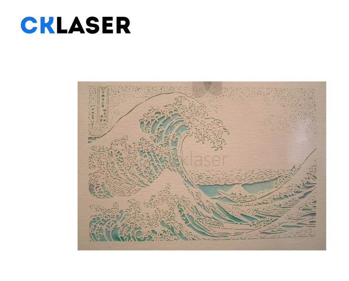 CO2 Laser Cutting Cardboard with Camera